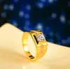 AliExpress artículo más vendido joyería aleación plateada diamante anillo para hombre europeo y americano hombre dominante hipster anillo de boda regalo de cumpleaños