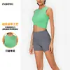 Nuevo Chaleco Deportivo Catiónico para Mujer Running Fitness Top Ombliguero Sin Mangas Entrenamiento Yoga Ropa Chaleco Mujer