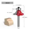 Fresa de 6 Lâminas Fresa de Canto Redondo com Haste de 1/4 Fresa para Ranhuras Cabeça de Corte para Máquina de Acabamento Fresa Fresa de Aço Tungstênio Fresa de Liga de Aço Tungstênio Especificações Completas