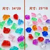 18*25 cristal acrílico piedra plástico hielo diy joyería hielo simulación hielo falso taladro hielo accesorios de pintura