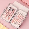 Juego completo de cortaúñas de acero inoxidable para pedicura y belleza transfronterizos, cortaúñas, cortaúñas, herramientas para uñas, venta al por mayor