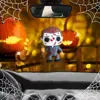 Pingente de Boneco Fantasma de Halloween Transfronteiriço Pingente Plano de Acrílico Desenho Animado Carro Casa Árvore de Terror Pendurado Pendurado no Carro
