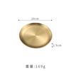 Conjunto de louça coreana em aço inoxidável 304 dourado: tigela de arroz, prato, xícara, pires, pauzinhos e colher. Ideal para uso comercial em restaurantes e churrascos.