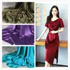 Tela de satén de acetato brillante de doble cara, delicado satén de seda sedosa, tela para falda, tirantes, pantalones, vestido