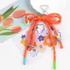 Xiaohongshu Série Miu Tendência Bolsa de Palha Trançada Fresca Acessório Chaveiro de Celular Acessório de Pequeno Presente