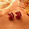 Brincos de Resina Retro da Moda de Nicho, De Alta Qualidade, Exquisitos, Compactos e Elegantes, Brincos Personalizados Simples e Versáteis para Mulheres