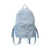 Mochila Versátil de Alto Valor com Cordão Grande Capacidade Leve Estilo Ins Nicho Campus Mochila para Ensino Fundamental II/Ensino Médio para Meninas