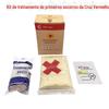 Toalha Triangular de Algodão Puro para Uso Doméstico Kit de Primeiros Socorros para Treinamento da Cruz Vermelha Acessórios Atadura Máscara de Respiração Conjunto de Treinamento para Resgate