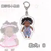 Llavero de Acrílico Nashata Little Black Baby Colgante de Dibujos Animados Lindo Alivio del Estrés Regalo para Estudiantes Venta al por Mayor Regalo de Graduación