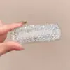 Pinza Geométrica de Diamantes Completa de Moda y Sencilla Estilo Coreano Pinza Lateral Elegante de Gama Alta Pinza BB Pinza Versátil para Flequillo Pinza para el Cabello Accesorios para el Cabello