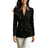 2026 Estilo Europeu Novo Estampa de Leopardo Lapela Dupla Fileira Blazer Pequeno Feminino Slim Fit Temperamento Profissional Suit para o Trabalho
