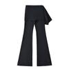 RY2502-25 Nova Saia-abrigo Estilo Coreano de Primavera Duas Peças Falsas Calça de Yoga Levanta-bumbum Micro-flare Calça Fitness Calça Casual