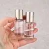 F097B-Baioneta 10ml Laboratório Transparente Frasco de Perfume Vidro Frasco Vazio Laboratório Spray Alumínio Eletroquímico Tampa para Dispensação