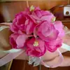 Hermosa flor de muñeca de simulación estilo coreano flor de mano para dama de honor flor de muñeca para novia flor de muñeca estilo coreano