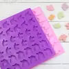 Molde de silicona creativo de unicornio de 36 piezas para chocolate, jabón artesanal, aromaterapia, cera de lacre, molde vertical