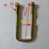 Fabricante tornillo en U abrazadera de placa de acero de arco cuadrado para camión remolque Sanma 14 de grosor 16 de grosor