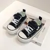 Zapatos de Lona Nuevos para Niños Primavera 2026, Suela Suave, Antideslizantes, Cierre de Velcro, Zapatos para Caminar para Bebés, Estilo Moderno Versátil para Niños y Niñas