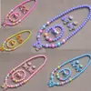 2026 Borboleta Novo Estilo Infantil Desenho Animado Fofo Princesa Conjunto de Colar e Pulseira Conjunto de Joias Coração de Menina Presente