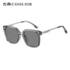 Nuevas Gafas de Sol Cuadradas de Moda Transfronterizas para Hombre, Gafas de Sol Metálicas Europeas y Americanas, Gafas de Sol para Protección Solar al Aire Libre para Mujer