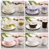 Conjunto de quatro peças de plástico melamina imitação porcelana hotel restaurante restaurante restaurante hotpot mesa restaurante louça colher copo prato conjunto comercial
