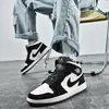 Venta Directa de Fábrica Putian Zapatos Deportivos de Caña Alta para Hombre Aj Guo Ailun Air Force One Aj1 Zapatos para Mujer Blanco y Negro Panda