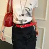 Estilo Y2K Dulce Fresco Milenio Chica Popular Cinturón de Corazón con Pedrería Dopamina para Mujer, Accesorio de Nicho para Jeans, Accesorio de Cinturón de Moda