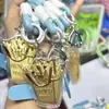 Colgante de Gato de Oro Puro 999K Llavero para Teléfono Móvil Cadena para Teléfono Móvil Encanto Gatito Regalo Llavero de Dibujos Animados