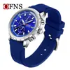 Reloj de Hombre Oufani Temu Clásico Tres Ojos Seis Manecillas Multifuncional de Cuarzo Pequeño Cronógrafo de Tres Manecillas Calendario Reloj Versátil