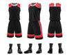 Aprobación directa de fábrica del nuevo traje de baloncesto Hengleda de cuello redondo a juego de color 2023, traje de entrenamiento de baloncesto para hombres, adultos y niños.