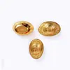 Lingote de Aleación Chapado en Oro de Venta Caliente, Pieza Sólida con Símbolos de Atracción de Fortuna y Bendiciones, Lingote de Imitación Oro, Pequeño Adorno, Artesanías de Metal