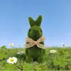 Conejo Artificial Flockeado de Pascua Transfronterizo Decoración del Hogar Directo del Fabricante, Se Puede Etiquetar para Temu