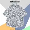 Camisa de Manga Corta Estampada Hawaiana para Hombre Verano Viajes Vacaciones en la Costa Playa Camisa de Hombre Holgada Fantasía Top