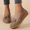 Zapatos Nuevos para Madres de Primavera y Otoño Zapatos de Frijol Mocasines para Mujer Moda Versátil Exclusivo Transfronterizo