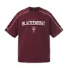 Jia Yi Ku 2026 Nueva Camiseta de Verano Estilo Americano No. 7 Camiseta Deportiva de Manga Corta Lavada y Desgastada de Alta Resistencia para Hombres y Mujeres