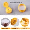 150ml urso de desenho animado 210g pote de mel garrafa de bebida panda garrafa de leite tampa flip-top tampa borboleta pode ser inserido canudo