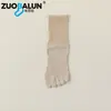 Calcetines Zobaren de Algodón de Xinjiang de Cinco Dedos para Mujer, Calcetines de Media Pantorrilla, Algodón Puro, Antibacterianos, Resistentes al Olor, Dedos Separados, Deportivos Largos, Venta al por Mayor para Mujer