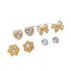 Pendientes de Tachuela de Moissanita Súper Brillantes, Estilo Ins, Lindos y Elegantes, Set de Pendientes Delicado y Compacto, Joyería de Oreja al por Mayor