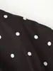 ZA comercio exterior transfronterizo artículo popular de ropa para mujer 2026 otoño nuevo moda europea y americana chaqueta bomber holgada de puntos negros