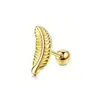 Pendientes Transfronterizos de Acero Inoxidable Bola Redonda Serie Dorada Garra de Fantasma Clavos Básicos Simples para Hélice Auricular Joyería de Piercing de Moda