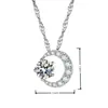 Collar con Colgante de Estrella y Luna Colgante Eterno de Estrella y Luna Cadena Sencilla Versátil para la Clavícula Estilo Coreano y Japonés Colgante que Acelera el Corazón