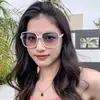 Gafas de sol adelgazantes de montura cuadrada para mujer, protección UV, nuevas gafas de moda estilo coreano para hombre, gafas de sol redondas estilo callejero Ins