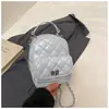 Mochila Acolchada Pequeña Fragante Estilo Coreano 2026 Nueva Moda Primavera Bolso Simple para Estudiantes Bolso de Cadena de Gama Alta para Mujer