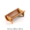 Plato Refrescante de Bambú Natural Vintage Carbonizado Plato de Frutas Hogareño Bambú Snack Snack Bandeja de Almacenamiento para Ceremonia del Té Japonesa