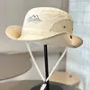 Sombrero de ala ancha grande de 15 cm para hombre, sombrero de protección solar para exteriores, sombrero de sol de verano, sombrero de pesca, sombrero de pescador para montañismo