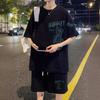 Camiseta de Manga Corta para Adolescentes Nicho Moda de Verano para Hombre Moda Suelta Casual Deportes Ropa Fresca Traje