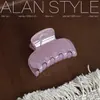 Presilha de Garra Pequena Cor Sólida Estilo Coreano Retro Nova de Verão Lan Série de Cores Gelatina Presilha para Meio do Cabelo Feminina Presilha de Tubarão Acessórios de Cabelo