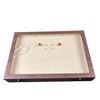 Caja de Almacenamiento Hengjing Cien Anillos con Tapa de Cristal, Acabado de Alta Gama para Uso Doméstico, 50 Anillos, Pendientes, Vitrina para Joyería