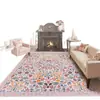 Alfombra con estampado floral vintage para la sala de estar, gruesa y resistente a la suciedad, adecuada para uso doméstico en dormitorios y pasillos, antideslizante, lavable a máquina, disponible para venta al por mayor