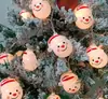 Cordão de Luzes de Natal Papai Noel Boneco de Neve Luz Decorativa Led Luz Pequena Colorida Cordão de Luzes Piscantes Luz de Atmosfera de Janela de Feriado Customização
