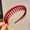 Nova faixa de cabelo quebrado artefato de acabamento com onda de dente lavagem de faixa de cabelo rosto não machuca franja de cabelo quebrado gancho de cabelo acessórios